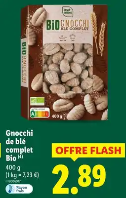 Lidl Chef select gnocchi de blé complet bio offre