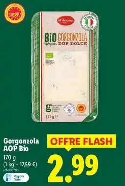 Lidl Milbona gorgonzola aop bio offre