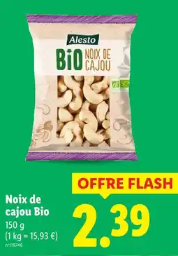 Lidl Alesto noix de cajou bio offre