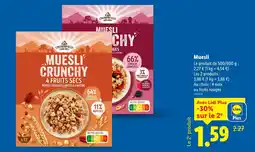 Lidl Muesli offre