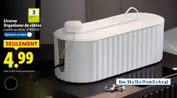 Lidl Livarno organiseur de câbles offre