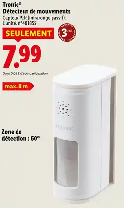 Lidl Tronic détecteur de mouvements offre