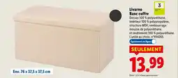 Lidl Livarno banc coffre offre