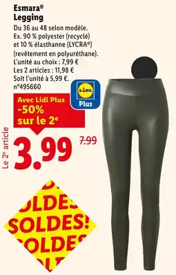 Lidl Esmara legging offre