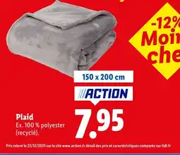 Lidl Action plaid offre