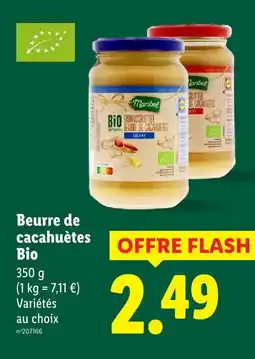 Lidl Maribel beurre de cacahuètes bio offre