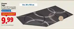 Lidl Livarno tapis offre