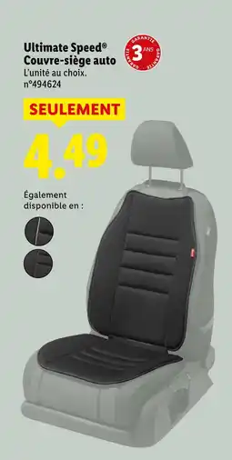 Lidl Ultimate speed couvre-siège auto offre