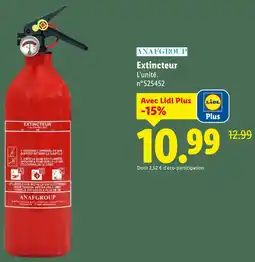 Lidl Anafgroup extincteur offre