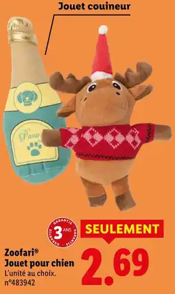 Lidl Zoofari jouet pour chien offre