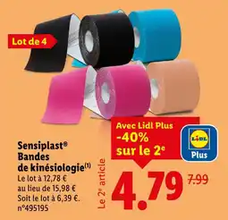 Lidl Sensiplast bandes de kinésiologie offre
