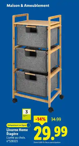 Lidl Livarno home étagère offre