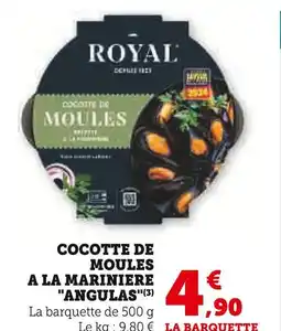 U Express Royal cocotte de moules à la marinière angulas offre