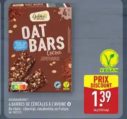 ALDI GOLDEN BRIDGE 4 barres de céréales à l'avoine offre