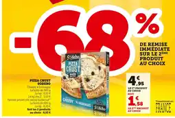 U Express Sodebo pizza crust cheesy 4 fromages offre