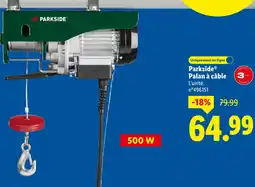 Lidl Parkside palan à câble offre