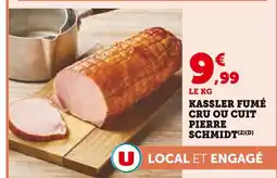 U Express Pierre schmidt kassler fumé cru ou cuit offre