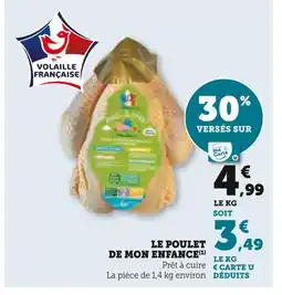 U Express Le poulet de mon enfance offre