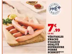 U Express Pierre schmidt véritables knacks d'alsace qualité supérieure offre