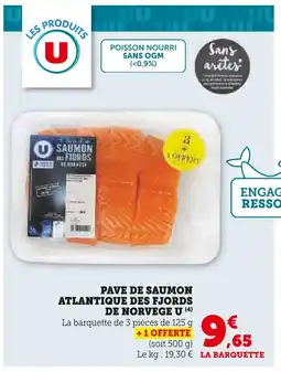 U Express U pavé de saumon atlantique des fjords de norvège offre