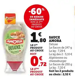 U Express Amora sauce offre