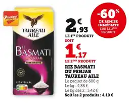 U Express Taureau aile riz basmati du penjab offre