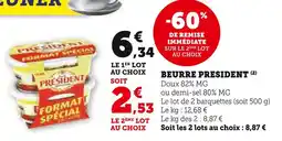 U Express President beurre offre