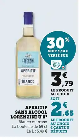 U Express Lorenzini u 0° aperitif sans alcool offre