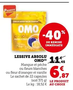 U Express Omo lessive absolu offre