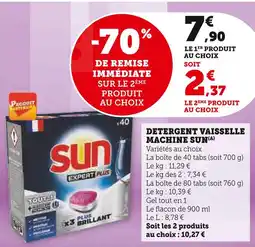 U Express Sun détergent vaisselle machine(a) offre
