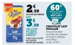 U Express Poulain chocolat lait offre