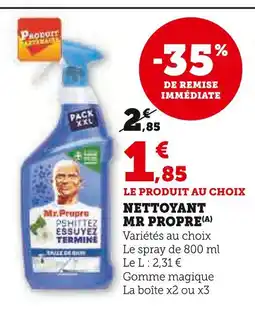 U Express Mr propre nettoyant offre