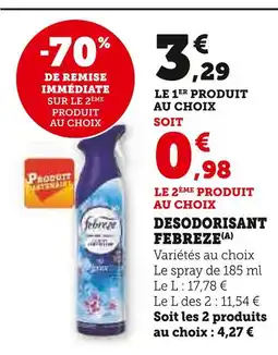 U Express Febreze désodorisant(a) offre