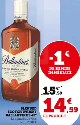 U Express Ballantine's blended scotch whisky ballantine's 40° offre
