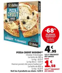 U Express Sodebo pizza crust offre