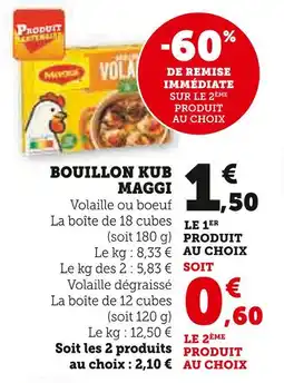 U Express Maggi bouillon kub offre
