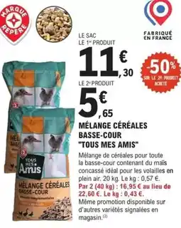 E.Leclerc Brico Tous - mélange céréales basse-cour offre