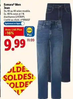 Lidl Esmara - men jean offre
