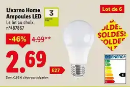 Lidl Livarno home - ampoules led offre