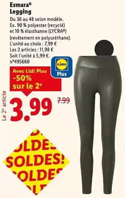 Lidl Esmara - legging offre