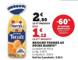 U Express Harry's - brioche tressee au sucre offre