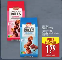 ALDI BISCOTTO Gaufrettes roulées offre