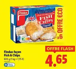 Lidl Findus - façon fish & chips offre