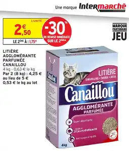 Intermarché Express Litière agglomérante parfumée canaillou offre