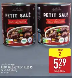 ALDI LES LÉGENDAIRES Petit salé aux lentilles offre