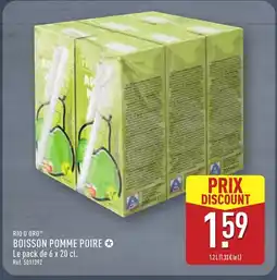 ALDI RIO D'ORO Boisson pomme poire offre