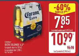 ALDI CORONA Bière blonde 4,5° offre