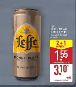 ALDI LEFFE Bière d'abbaye blonde 6,6° offre