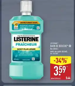ALDI LISTERINE Bain de bouche offre