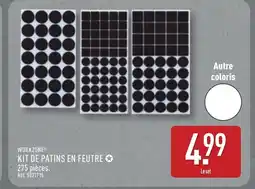 ALDI WORKZONE Kit de patins en feutre offre